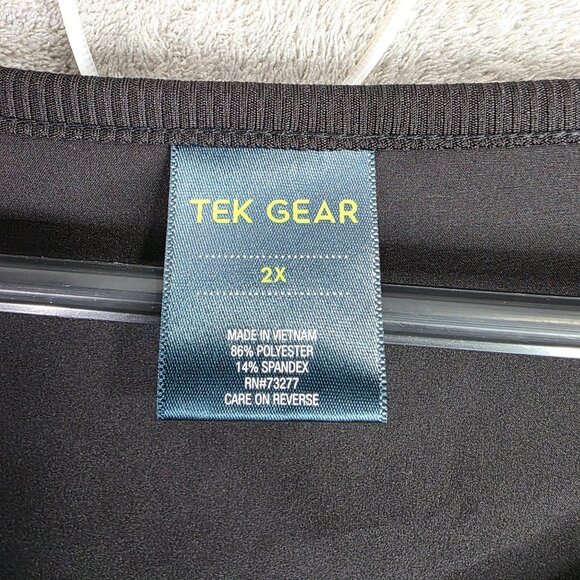 Womens Tek Gear Black Drawstring Waist Sleeveless Dress Polyester Stretch 2X - Picture 4 of 9